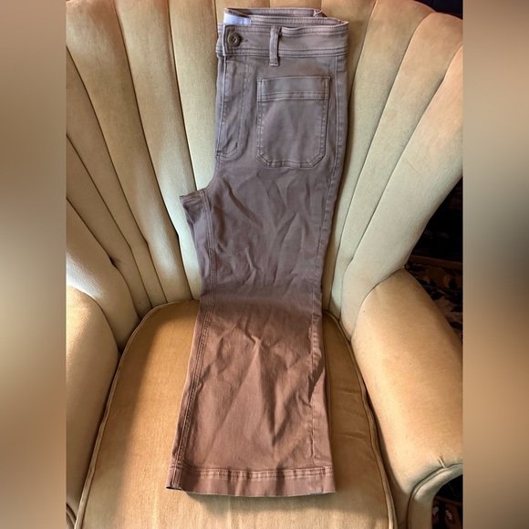 EVERLANE Wide Leg Crop Patch Pocket Pant Size 6 - Picture 5 of 7